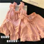 Shop Bộ Đồ Ngủ Nữ Cloud Cotton Sling Quần Short Có Miếng Lót Ngực Đơn Giản Màu Trơn Rời Dễ Thương Cô Gái Homewear