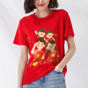 Áo Thun Việt Nam 30 Tháng 4, có Size Trẻ Em Và Người Lớn, Vải Poly Thái Mặc Mát Dầy Dặn, Size Từ 7 - 95kg