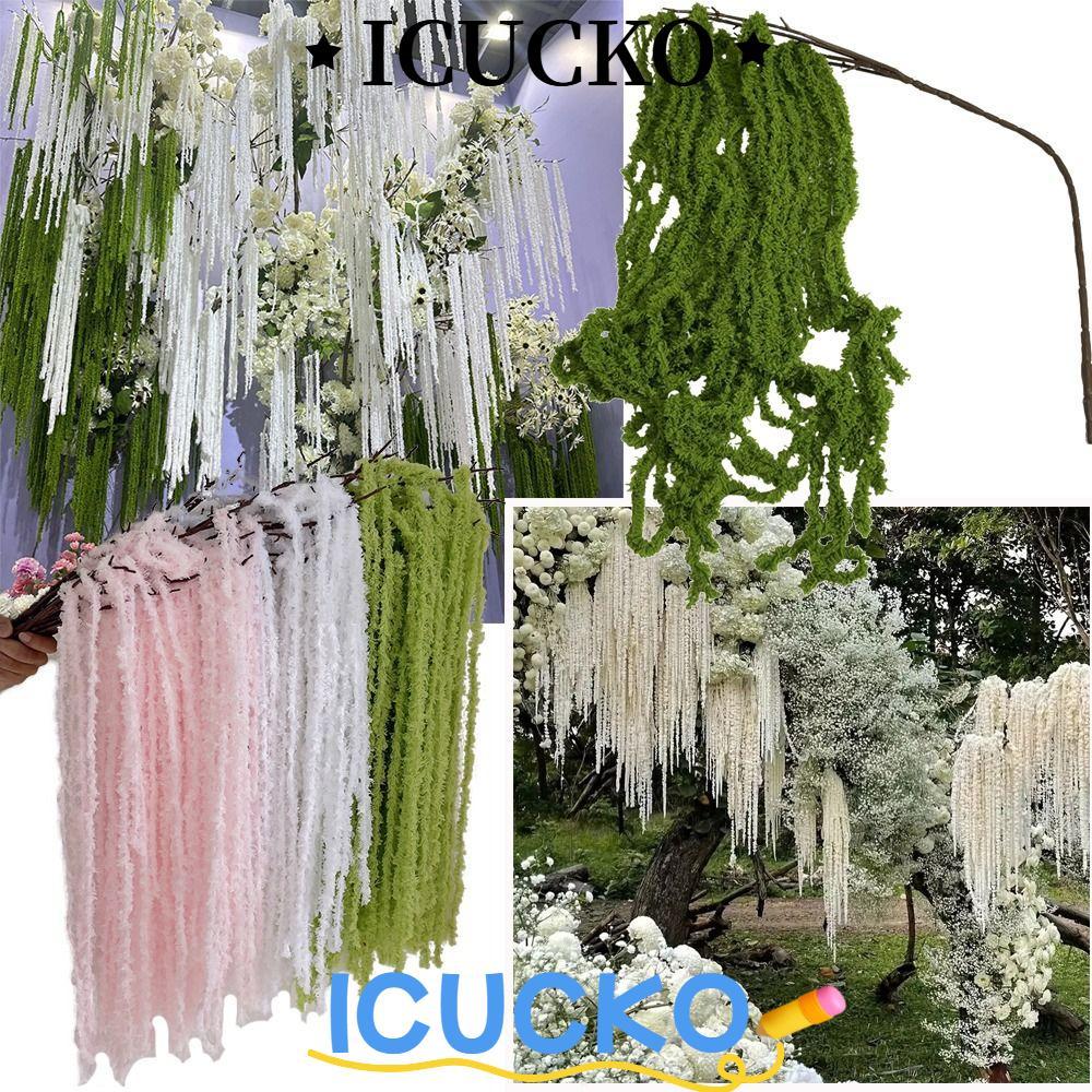 ICUCKO Mô Phỏng Amaranthus Caudatus, Phụ Kiện Sợi Amaranthus Cây Treo Nhân Tạo, Đạo Cụ Ảnh Đẹp Nhiều Màu Trang Trí Treo Amaranthus Hoa Quà Tặng