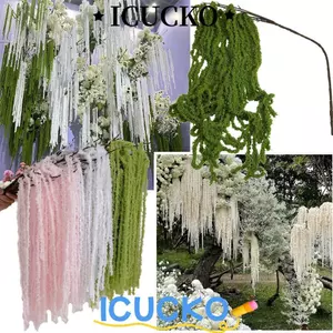 ICUCKO Mô Phỏng Amaranthus Caudatus, Phụ Kiện Sợi Amaranthus Cây Treo Nhân Tạo, Đạo Cụ Ảnh Đẹp Nhiều Màu Trang Trí Treo Amaranthus Hoa Quà Tặng
