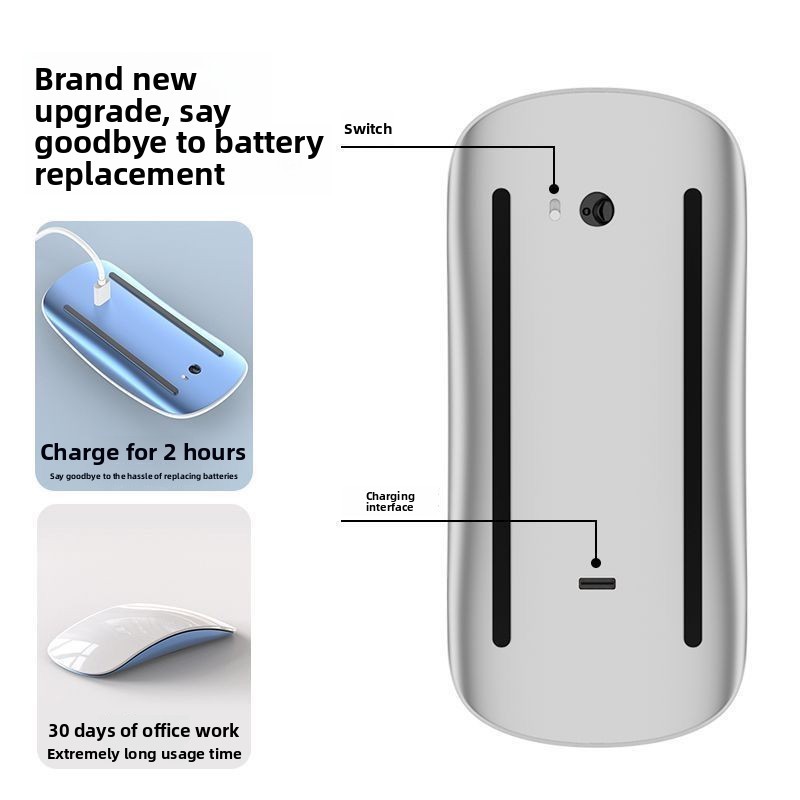 Magic Touch Bluetooth Touch Mouse Typec Sạc không dây