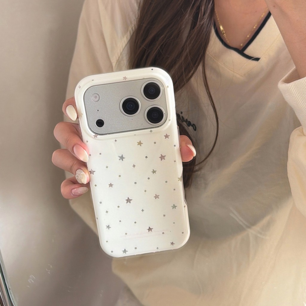 Ốp Điện Thoại Ngôi Sao Màu Cho IPhone 17 Pro Max 17 16 15 14 13 Ốp Điện Thoại Chống Rơi PZH7