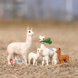 Đức Sile Alpaca Cỏ Bùn Ngựa Nhỏ Alpaca Mẫu Trang Trại Động Vật Đồ Trang Trí Trẻ Em Dễ Thương