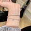 Vòng tay tua rua zircon xanh, thời trang và tinh tế