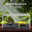 LAKAM Bò sát Terrarium, Acrylic Dễ dàng lắp đặt Chuồng bò sát, Nhà tắc kè trong suốt thông gió chống thoát hiểm Môi trường sống Đồ dùng cho thú cưng