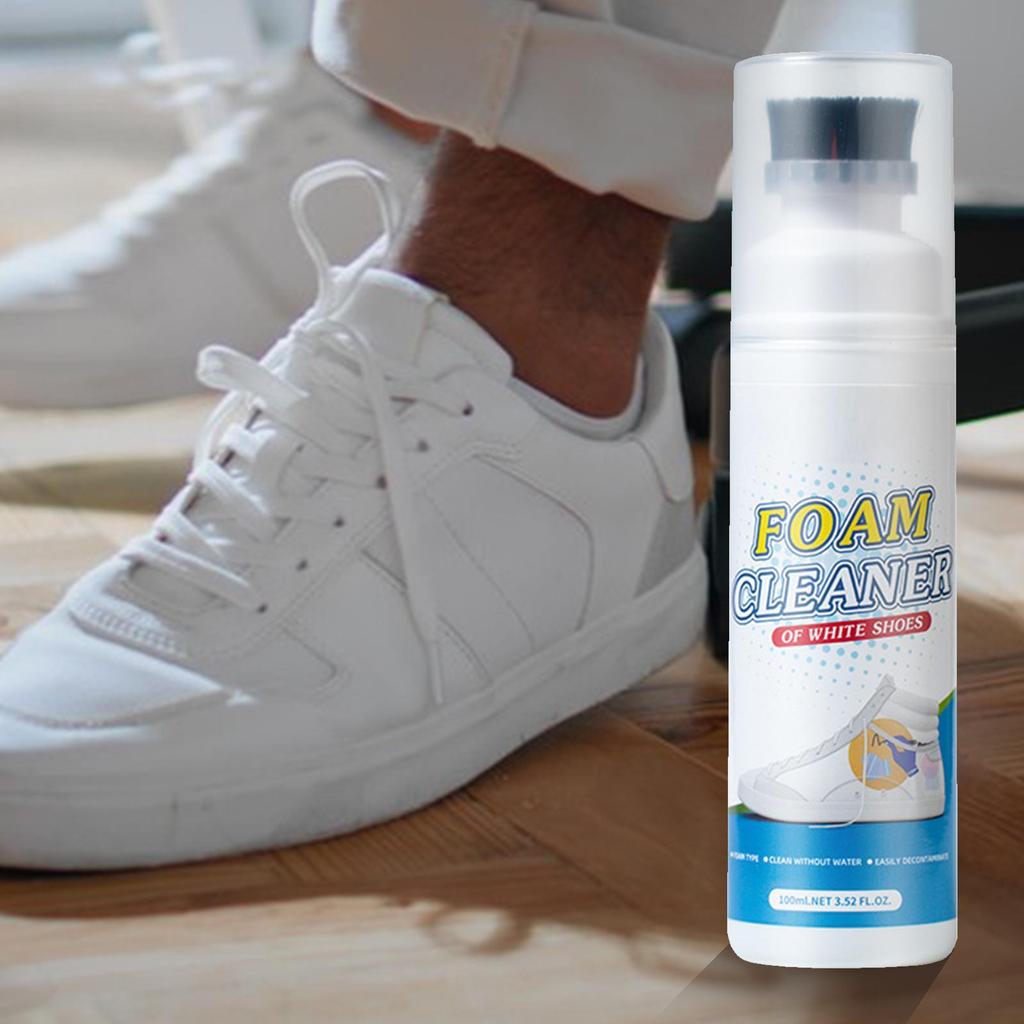 Giày Sneaker Cleaner Tennis Shoe Cleaner Có Đầu Bàn Chải Trắng Giày Cleaner Hiệu Quả Sneaker Cleaning Kit Cho Da