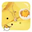 Gudetama Sinh Series-Yolk Birthstone Vòng Cổ Niche Dễ Thương Trẻ Con Lười Trứng Quà Tặng Sinh Nhật