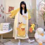 Cửa hàng váy ngủ xuyên biên giới Váy ngủ dáng rộng Nữ sinh Hoạt hình ngọt ngào Loungewear