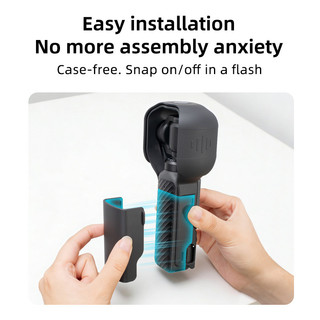 Dành cho vỏ bảo vệ DJI OSMO Pocket 4 / 3, xoay linh hoạt với nắp bảo vệ nghiêng chảo, túi cầm tay vlog 4 phụ kiện lưu trữ camera thể thao