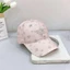 Mũ bóng chày mềm mại phong cách Hàn Quốc với họa tiết hoa, che mặt hiệu quả và hợp mốt