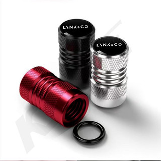 4 Chiếc Lynk & Co Nắp Van Ô Tô Thân Vỏ Nhôm Van Bánh Xe Nắp Bụi Vành Lốp Thân Dành Cho Lynk Co Co 01 02 03 05 06 07 08 09 Nâng Cấp Ngoại Thất