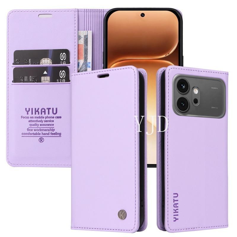 Ốp Lưng Cho Honor 600 Pro Da Cổ Điển Siêu Mỏng Khe Cắm Thẻ Chống Rơi Vỏ Điện Thoại
