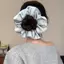 Scrunchie satin lớn jumbo co giãn, phù hợp làm dây buộc tóc hoặc dùng khi ngủ