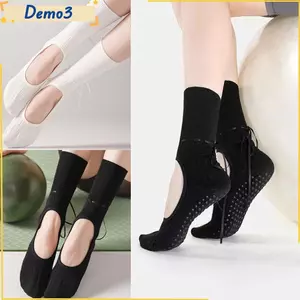Tất Pilates và Yoga bằng Cotton Thoáng Khí, Tay Cầm Chống Trơn Trượt