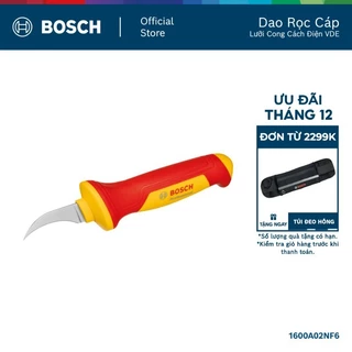Dao Rọc Cáp Lưỡi Cong Cách Điện VDE Bosch – Rọc Chuyên Biệt, An Toàn 1000V