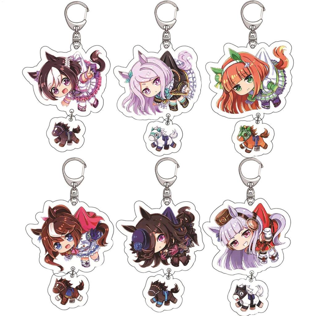 Uma Musume Series Acrylic Móc Khóa 2D Phẳng Acrylic Mặt Dây Hoạt Hình Anime Nhân Vật Túi Charm sonlekvn