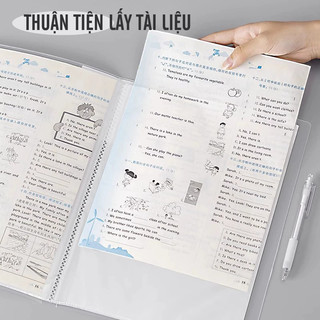 File Lá A4 Đựng Tài Liệu Trong Suốt – Thiết Kế Nhiều Ngăn Chuyên Dụng Cho Văn Phòng Quản Lý Hồ Sơ, Giấy Tờ