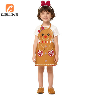 Lễ Kỷ Niệm Năm Mới Bánh Gừng Người Cosplay Quần Áo Trọn Bộ Trang Phục Trang Phục Cho Trẻ Em Áo liền quần Tiệc Gia Đình Cosplay