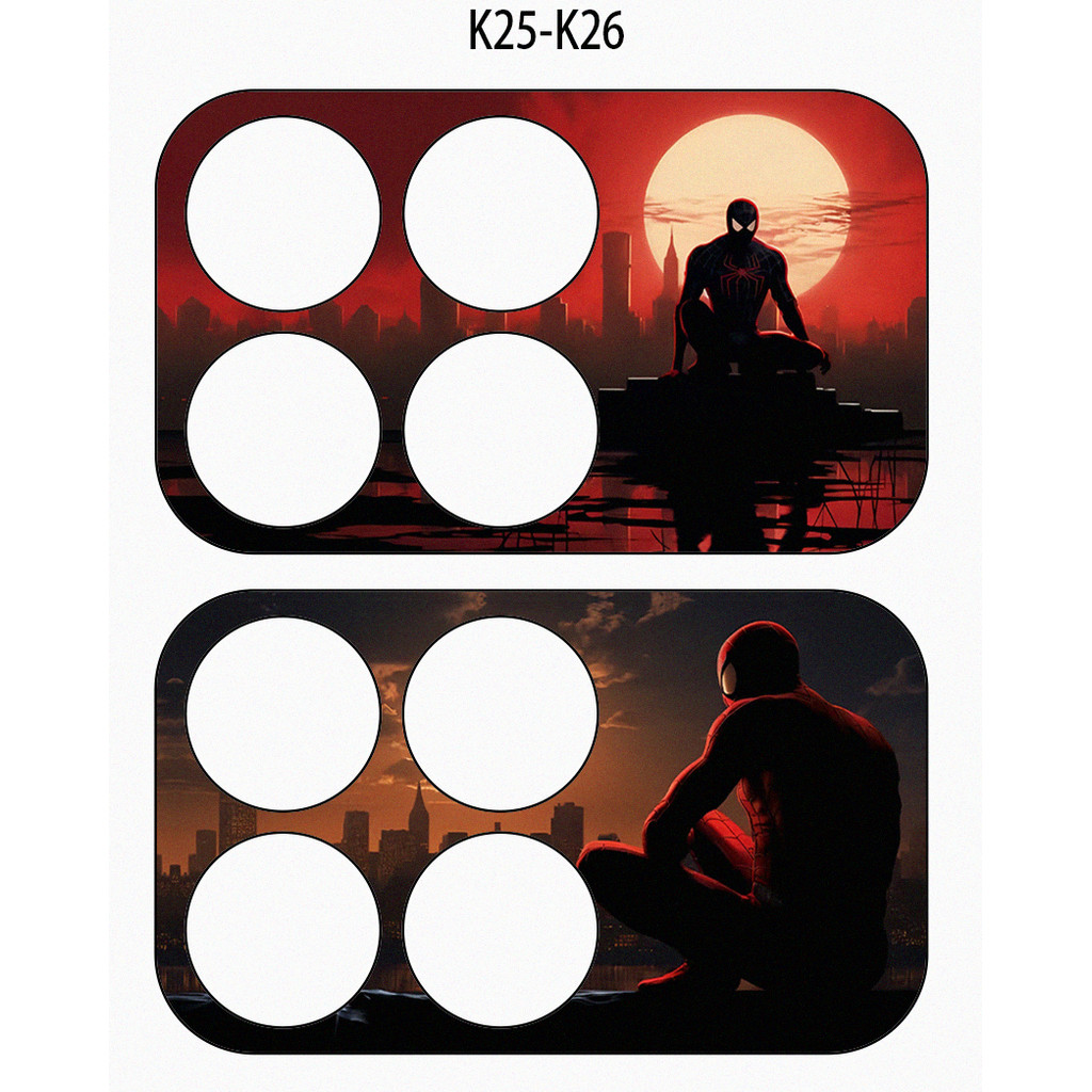 [2 Cái] Marvel Super Heroes In Micro Frosted Soft Camera Giấy Phim Cho POCO F8 Pro F8 Ultra X6 PRO / F6 Pro Spider Man Iron Man Trang Trí Ống Kính Chống Trầy Xước Bảo Vệ Camera