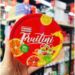 Kẹo Trái Cây Incap Fruitini Hộp Tròn 100g, Kẹo Nhập khẩu Ý Cao Cấp, Phù Hợp Làm Giỏ Quà Tết