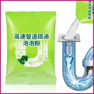 Chất nạo vét đường ống Bồn rửa bột Thoát nước tắc nghẽn Chất nạo vét Bột 80g Dung dịch tẩy lông Mỡ tích tụ shopidaevn
