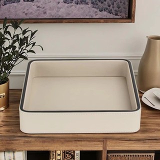 Hộp sắp xếp trang sức YUUKII, Trang chủ Sống bằng da PU để bàn Mỹ phẩm Khay linh tinh, Hộp lưu trữ chất lượng cao Trang trí phòng Tấm trưng bày trang sức Lối vào nhà