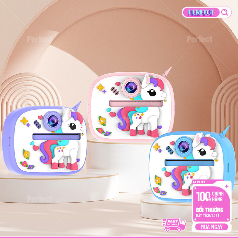 Đồ Chơi Máy Ảnh In Ngay Trẻ Em - Mini Cute Hoạt Hình Cao Cường