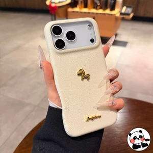 Vỏ Ngựa Vàng Năm Mới Cho Vivo Y29 Y28 Y28S Y27 Y18 Y18S Y18i Y18E Y17 Y17S Y16 Y03 Y03T 5G 4G Vỏ Da PU Sang Trọng Hoạt Hình Dễ Thương Ngựa Mềm Chống Rơi Vỏ Điện Thoại