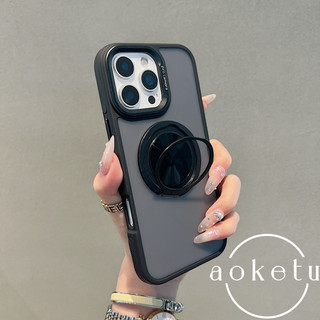 Ốp điện thoại từ tính xoay 360 thích hợp cho iPhone 11, 12, 13, 14, 15, 16 pro max, dải chống sốc hai màu, ốp cứng mờ mờ