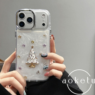 Nhỏ Giọt Keo Lấp Lánh Kim Cương Ngọc Ngôi Sao Cây Giáng Sinh Thích Hợp Cho iPhone 17 Promax Vỏ Điện Thoại Apple 15 Mới 14pm Nữ Thần 13 / 12 / 11 Trọn Gói Chống Rơi