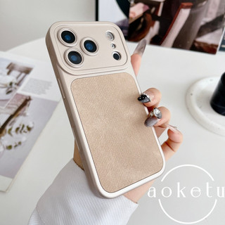 Ốp điện thoại họa tiết denim cửa sổ lớn chống trượt thích hợp cho iPhone 13 14 15 16 17 Pro Max bao gồm tất cả vỏ silicon chống rơi