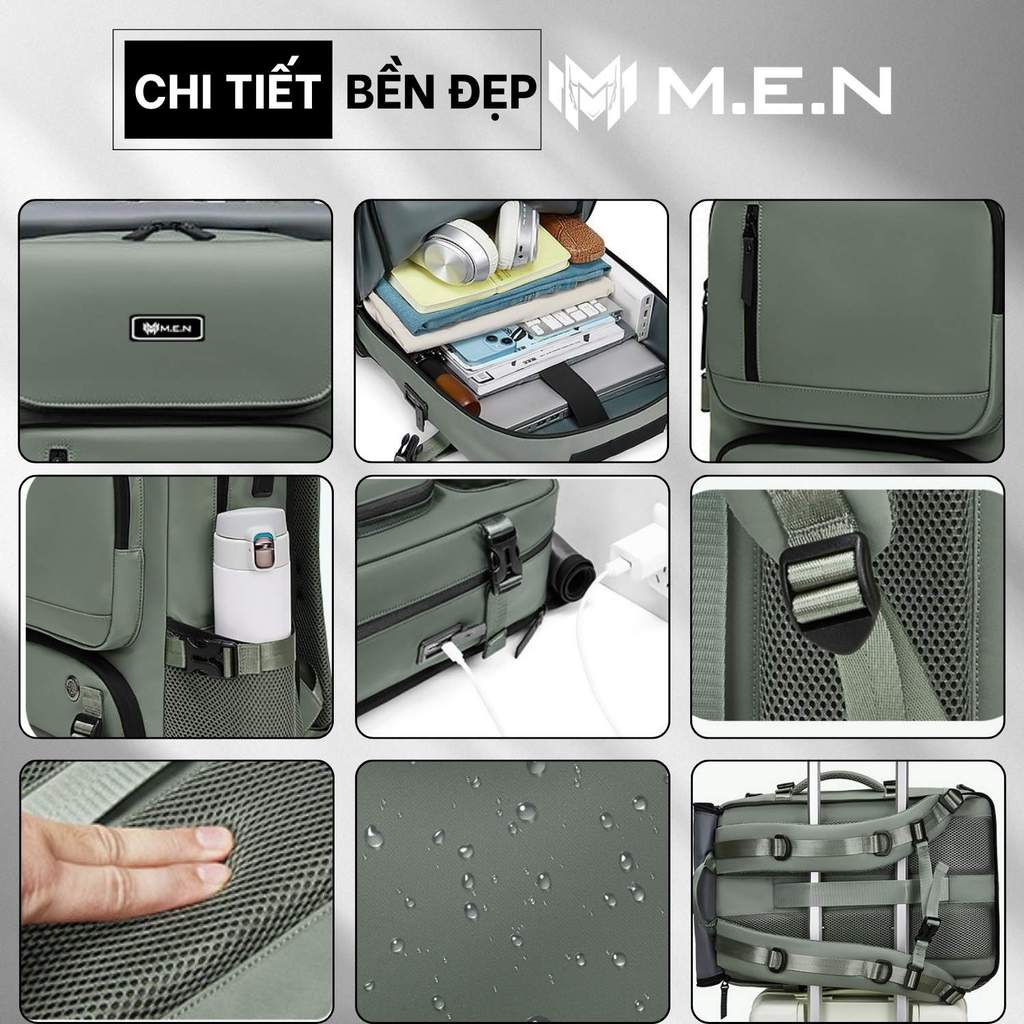Balo đeo vai unisex hiện đại Ales cuộn Men Oles đa tính năng [CHUẨN MẪU]