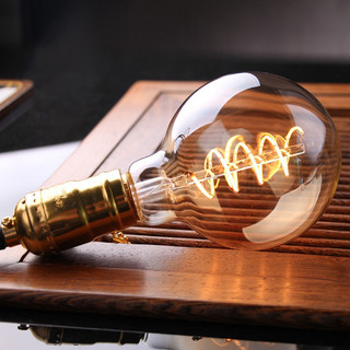 Bóng Đèn G125 LED Dây Tóc Mềm Sáng Tạo Trang Trí E27 Vít Ánh Sáng Ấm Làm Mờ Retro Edison Bóng Đèn