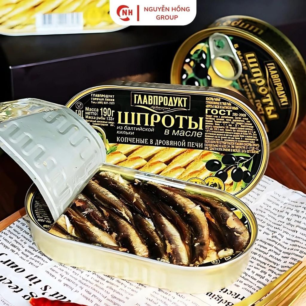 C NH Cá Trích Baltic Ngâm Dầu 175g Glavproduct Nhập Khẩu Nga Đồ Hộp Food Thức Ăn Hải Sản Đóng Hộp Cao Cấp