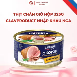 Thịt chân giò 325g Glavproduct nhập khẩu Nga đồ ăn food thức ăn thơm ngon