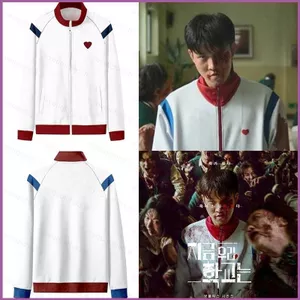 Áo Khoác Cosplay Unisex Phong Cách Từ Bộ Phim Netflix, Có Dây Kéo và Thiết Kế Tách Rời