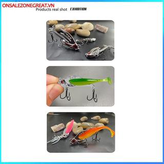 Mồi Câu Cá 2 Trong 1 Kim Loại Với Eyes 3D Thực Tế, Phù Hợp Cho Câu Cá Topwater