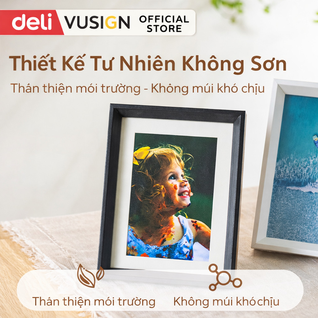 Khung Ảnh Để Bàn Deli Vusign - Trang Trí Tủ Kính Bàn Học Nhiều Kích Thước Màu Sắc Đẹp