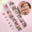 Làm Móng Tay Hỗn Hợp Nhựa Nơ 3D Trang Sức Da Báo In Móng Tay Kim Cương Giả DIY Trang Trí Acrylic Làm Đẹp Nghệ Thuật 12 Dây Bướm Ruy Băng