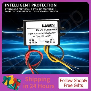 Iuxishop IUXISHOP-VN DC-DC Bước xuống Mô-đun 12V/24V/36V/48V đến 5V 1A Giảm điện áp Transform