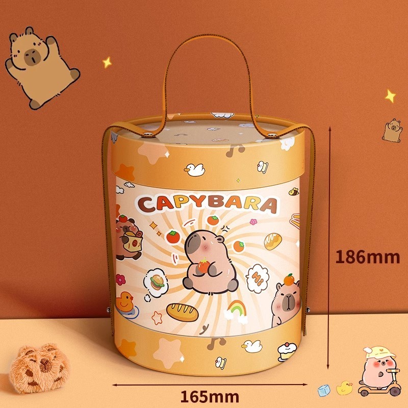Hộp Quà Tặng Văn Phòng Phẩm Món Quà Đồ Dùng Học Sinh Đáng Yêu Họa Tiết Capybara 1/6 Dành Cho Mùa Tốt Nghiệp