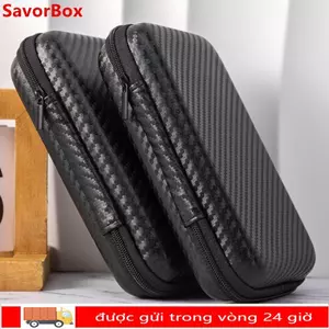 Hộp lưu trữ phụ kiện kỹ thuật số SAVORBOX, Túi đựng tai nghe chống mài mòn EVA, Hộp đựng cáp dữ liệu bền di động chống sốc
