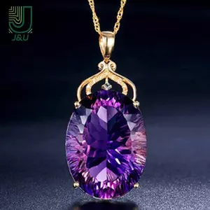 Mặt Dây Chuyền Vàng Thạch Anh Tím Bạc Cho Cô Dâu