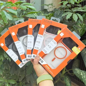 Ốp Lưng Likgus Lưng Nhám Viền Cho IP 15,16,17 Series - Chống Sốc, Chống Bám Vân Tay, Sạc Không Dây Từ Tính