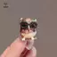 Phụ Kiện Thời Trang Cho Nữ Với Họa Tiết Thổ Cẩm Cú Vintage Đeo Kính Phong Cách Mina