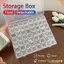 Hộp sắp xếp có thể điều chỉnh CHEESELY, Hộp sắp xếp trong suốt 56 lưới, Vòng cổ hộp đựng đồ trang sức bằng nhựa chống bụi dung tích lớn