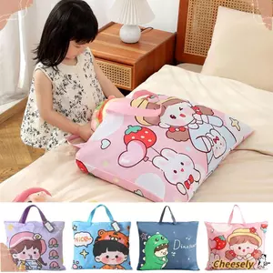Túi đựng thai sản CHEESELY Mommy, Túi đựng chăn bông mẫu giáo bằng vải dung tích lớn, Túi đựng quần áo đa năng in hình hoạt hình nhẹ sáng tạo Túi đóng gói dành cho trẻ sơ sinh