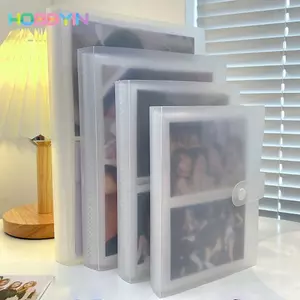 HOBBYIN 1 Cái Album Ảnh, Thu Thập Sách 80 / 160 Khe Đựng Thẻ Hình Ảnh, PVC Sáng Tạo Trong Suốt 3 / 4 / 5 / 6 / 7 Inch Photocard Chủ Thần Tượng Ngôi Sao