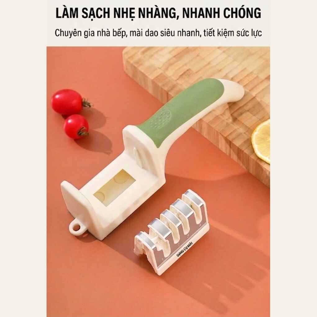 Dụng Cụ Mài Dao Kéo Cầm Tay Cơ Chế Mài 3 Tầng Mài Nhanh Sắc Bén Dụng Cụ Nhà Bếp Cao Cấp