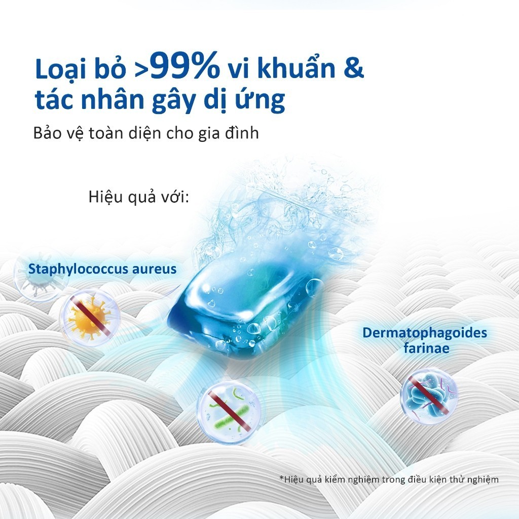 [Combo 3] Túi Viên Giặt Aiwibi  Tiện Lợi (30 viên/túi), Sạch Vượt Trội, Đánh Bay Vết Bẩn - Hương Hoa